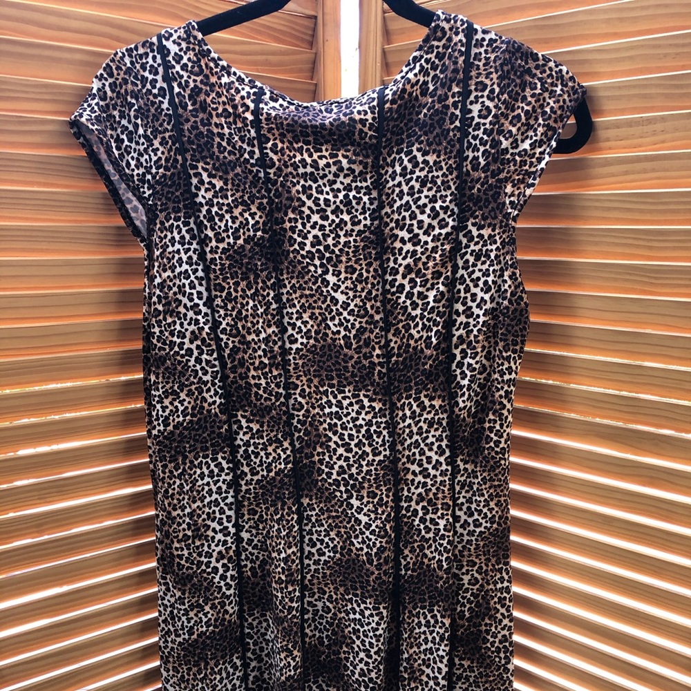 DRESS ROBERT LOUIS SIZE M LEOPARD PRINT - Picture 2 of 3